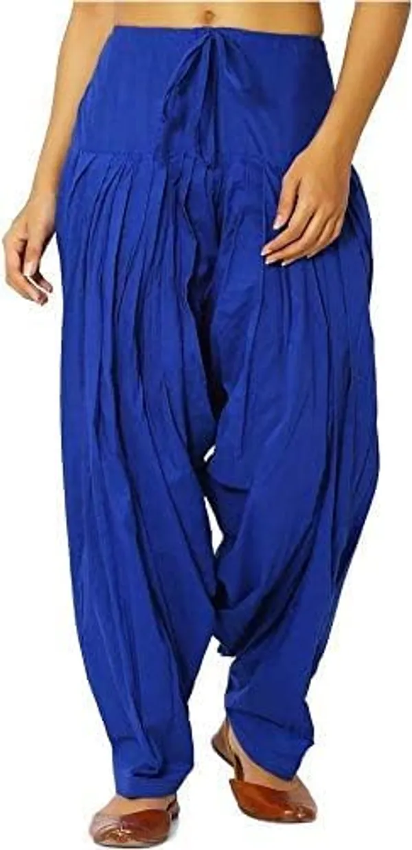 Royal_Blue_Cotton_Patiala_Salwar_Pants,_Traditional_Indian_Pleated_For_Women