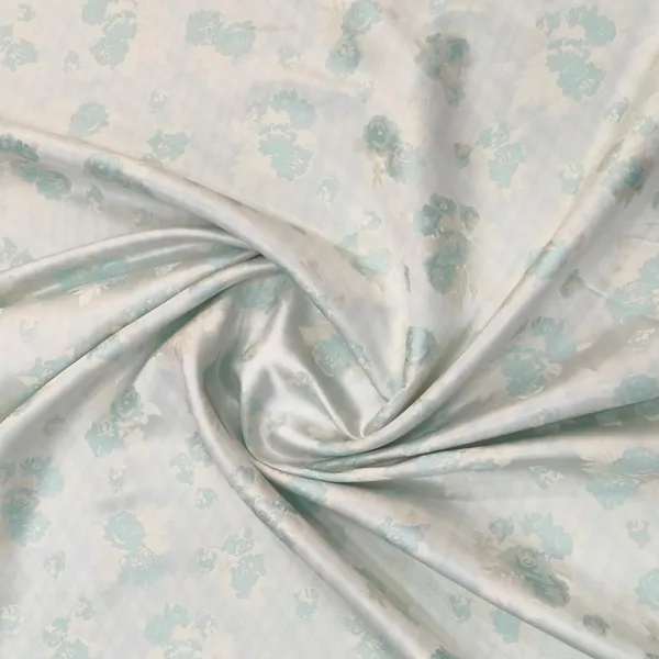 Sea_Green_Floral_Brocade_Bandi/Nehru_Jacket_Fabric