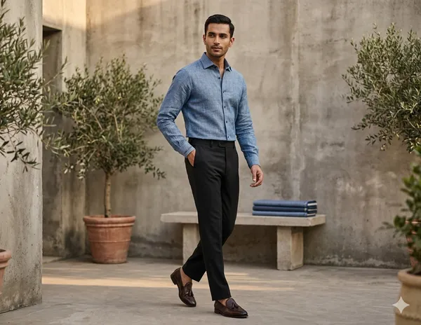 Blue_Raymond_100%_Pure_Linen_Shirting_Fabric