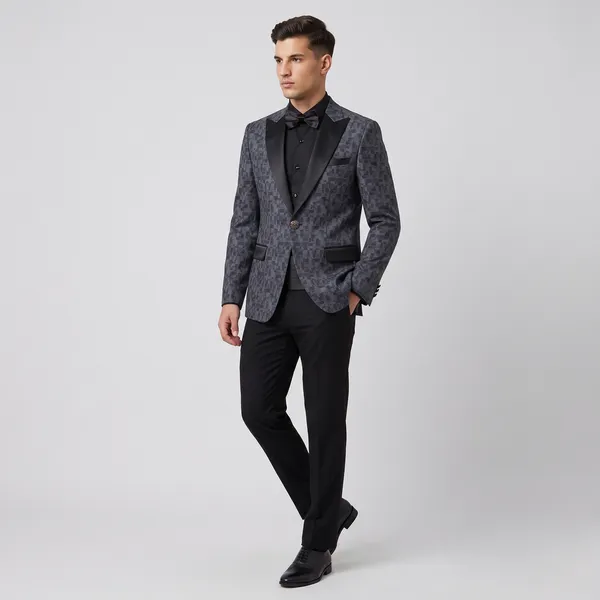 Dark_Grey_Raymond_Premium_Jacquard_Bandhgala,_Tuxedo,_Blazer_Fabric