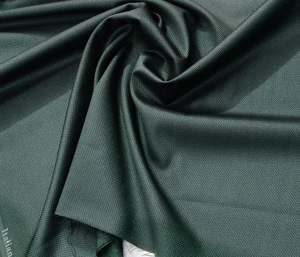 Dark_Green_Italian_Channel_Self_Dobby_Textured_Fabric_for_Trouser
