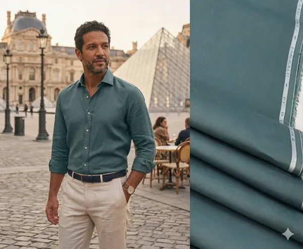Sea_Green_Burgoyne_100%_Pure_Linen_Shirting_Fabric_for_Men