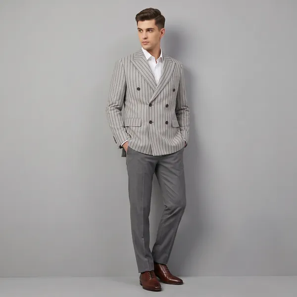 Light_Creamish_Grey_Geoffrey_Hammonds_Premium_Striped_Blazer_and_Bandhgala