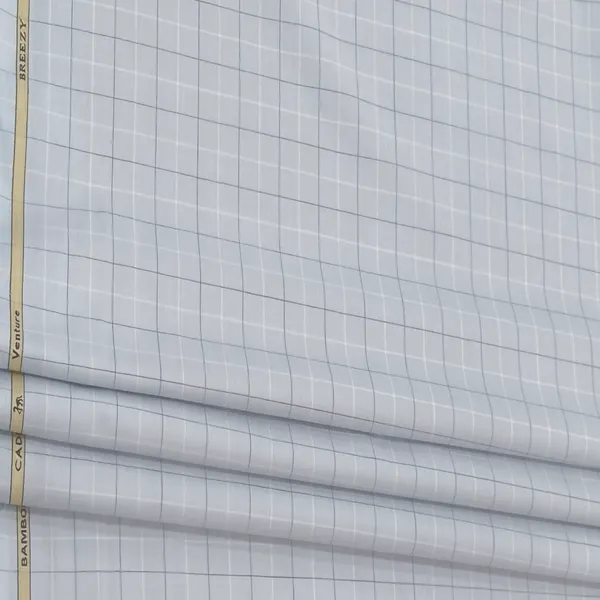 Light_Grey_Siyaram_Cadini_Checked_in_Fine_Bamboo_Thread_For_Shirt_Fabric