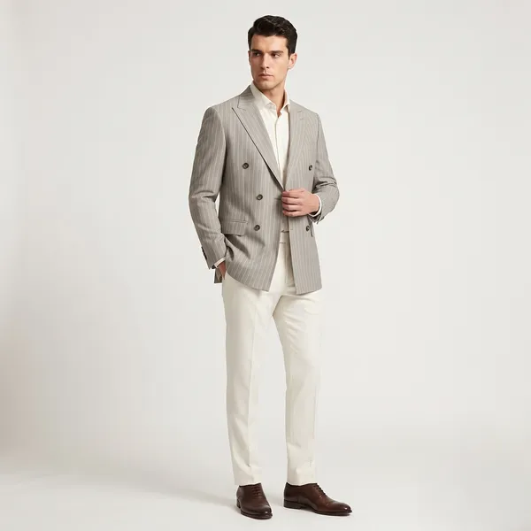Light_Sand_Grey_Geoffrey_Hammonds_Premium_Striped_Blazer,_Bandhgala_and_Suits