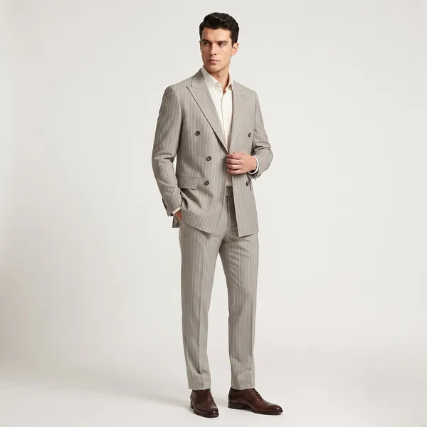 Light_Sand_Grey_Geoffrey_Hammonds_Premium_Striped_Blazer,_Bandhgala_and_Suits