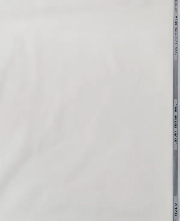 White_Luthai_100/2_Fine_Count_Cotton_Fabric_For_Shirts_And_Kurta_Pajama