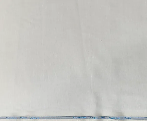 White_Siyaram_Cadini_Cotton_Linen_Fabric_for_Shirts_And_Kurta_Pajama