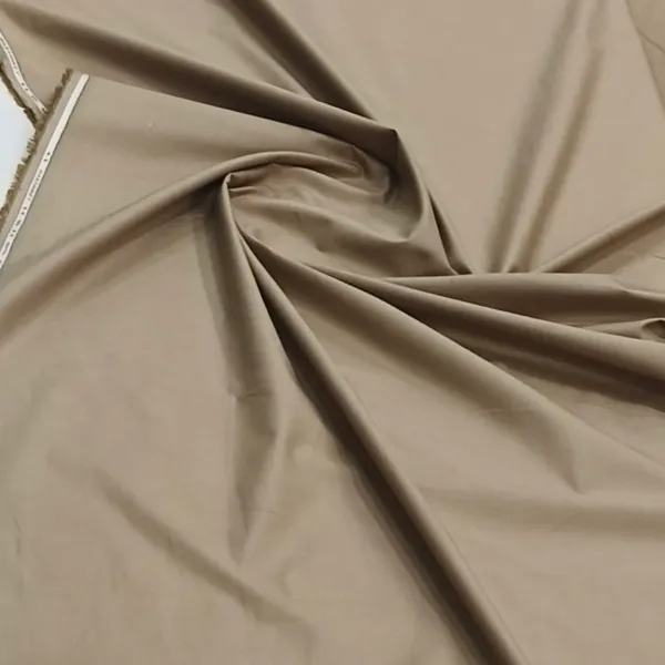 Sand_Beige_Brown_Arvind_Cambric_Cotton_Fabric_for_Shirt/Short_Kurta