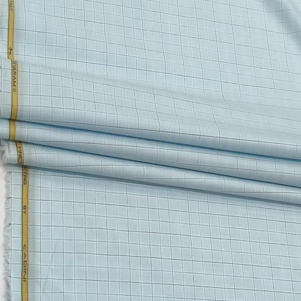 Sky_Blue_Siyaram_Cadini_Premium_Cotton_With_Checks_Shirt_Fabric