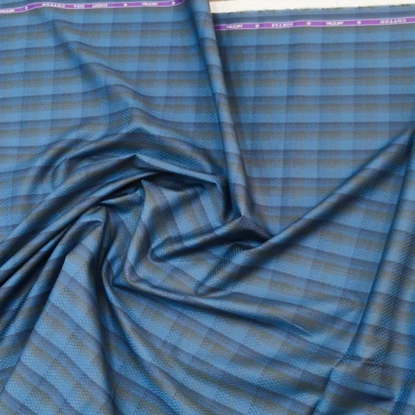 Dark_Blue_Checks_Soktas_100%_Giza_Cotton_Shirt_Fabric