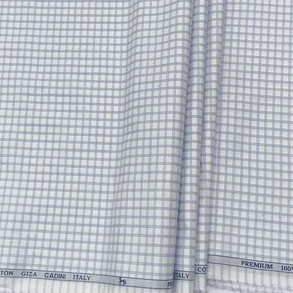 White_Siyaram_Cadini_Premium_Giza_With_Blue_Striped_Shirt_Fabric