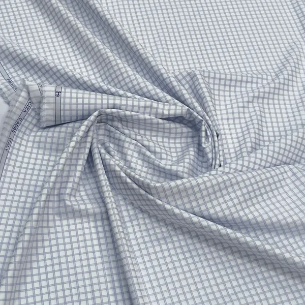 White_Siyaram_Cadini_Premium_Giza_With_Blue_Striped_Shirt_Fabric