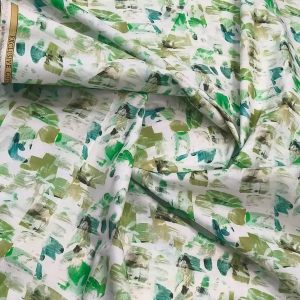 White_Solino_Lawn_Cotton_With_Multi_Color_Digital_Print_For_Shirt/Short_Kurta_Fabric