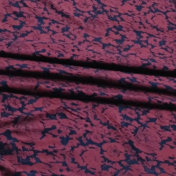 Wine_Nemssis_Blazer/Bandhgala_With_Self_Jacquard_In_Velvet_Fabric