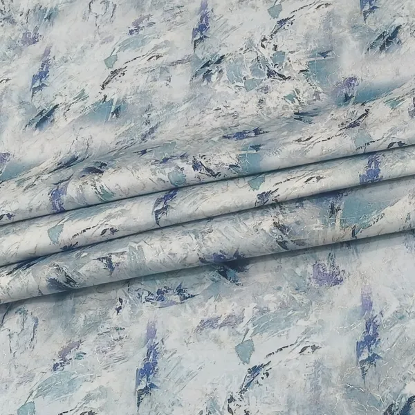 White_Scuba_Velvet_with_Digital_Print_for_Bandi/Nehru_Jacket_Fabric
