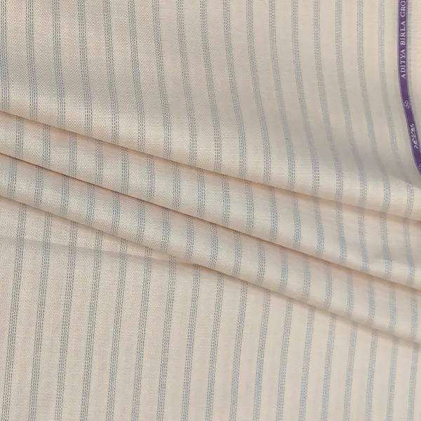 Light_Peach_Base_with_Blue_Stripes_Soktas_Giza_Cotton_Shirt_Fabric