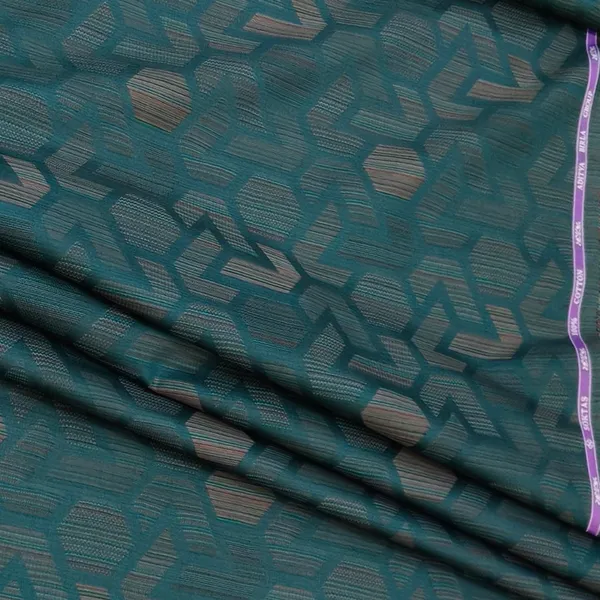 Dark_Sea_Green_Self_Jacquard_Soktas_Giza_Cotton_Shirt_Fabric