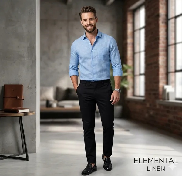 Sky_Blue_Linen_Club_100%_Pure_Linen_Shirting_Fabric