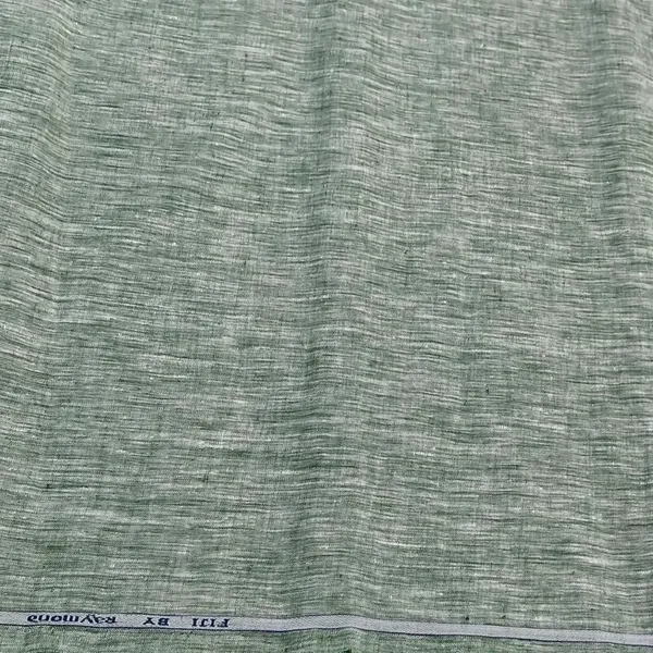 Smokey_Green_Raymond_100%_Pure_Linen_Shirting_Fabric