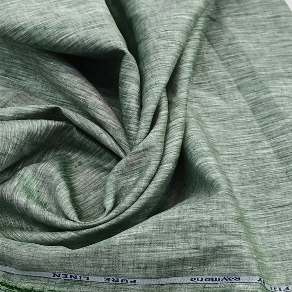 Smokey_Green_Raymond_100%_Pure_Linen_Shirting_Fabric