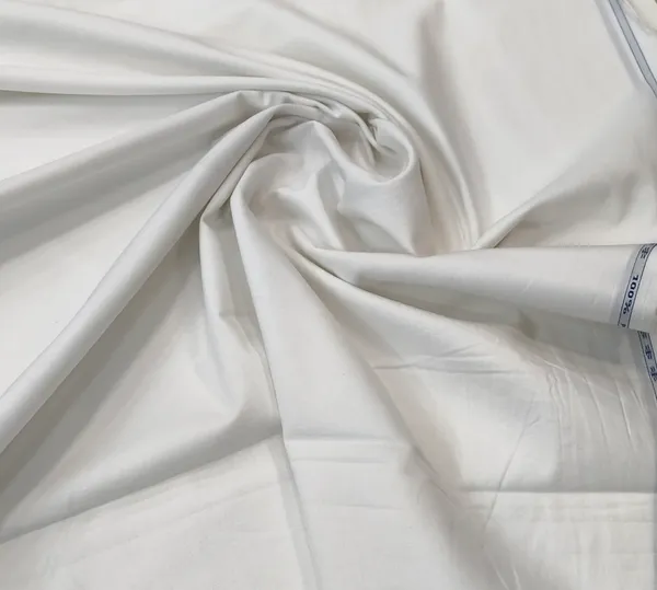 White_Arvind_100%_Premium_Cotton_Fabric_for_Shirts_And_Kurta_Pajama