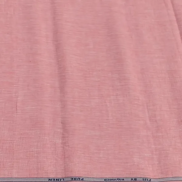 Peach_Raymond_100%_Pure_Linen_Shirting_Fabric