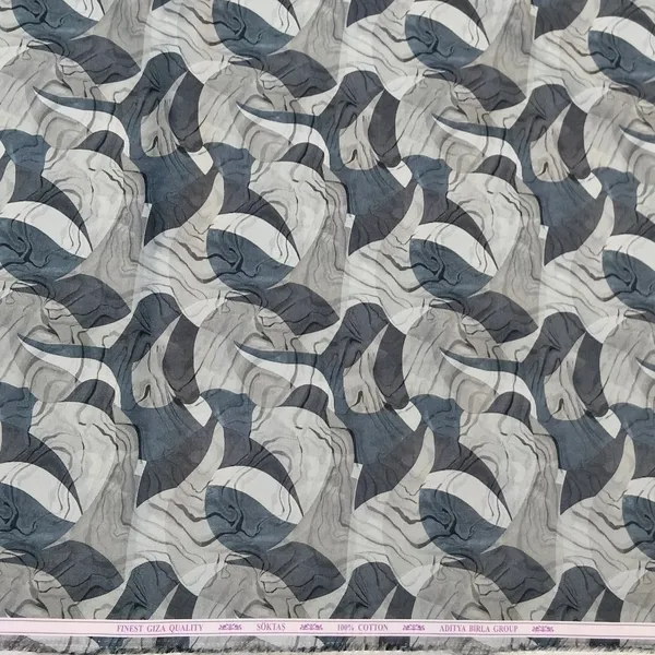 Light_Grey_Base_with_Dark_Teal_Blue_Digital_Print_Designer_Shirt_Fabric