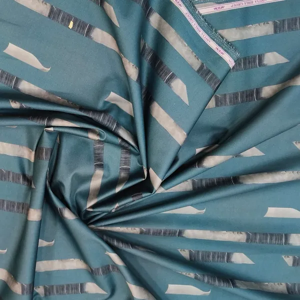 Dark_Teal_Base_with_Grey_Digital_Print_Designer_Shirt_Fabric_by_Soktas