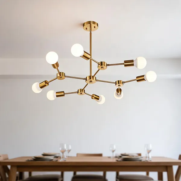 Golden_Metal_Semi_Flush_Mount_Ceiling_Light_For_Ceiling_Lighting