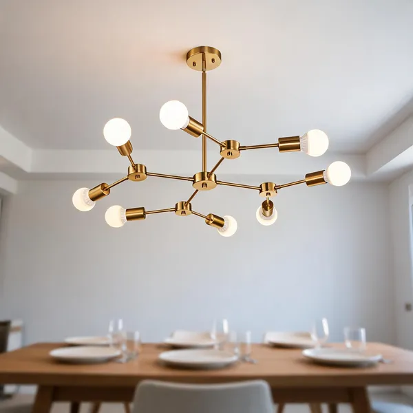 Golden_Metal_Semi_Flush_Mount_Ceiling_Light_For_Ceiling_Lighting