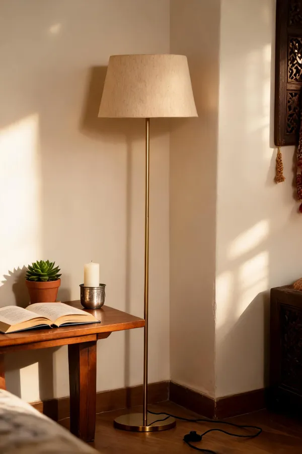 Golden_Iron_Floor_Lamp_For_Home_Lighting