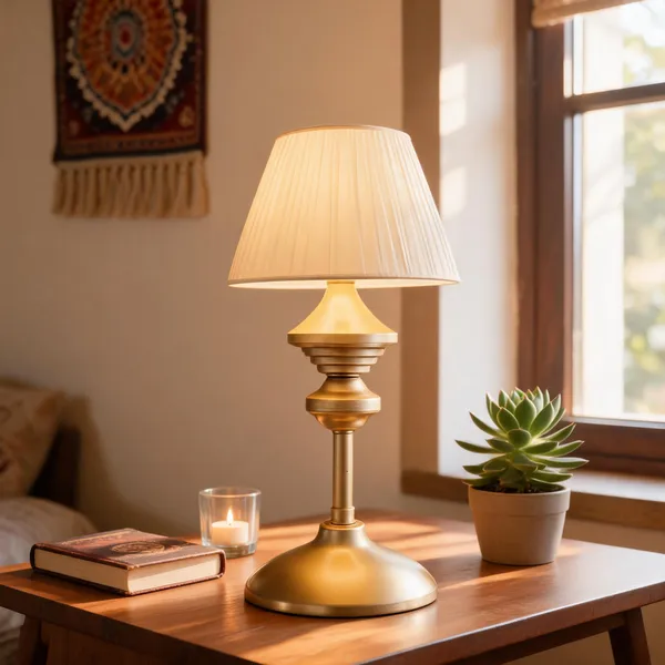 White_Brass_Table_Lamp_For_Home_Lighting