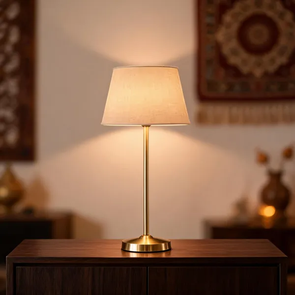 White_Brass_Table_Lamp_For_Home_Lighting