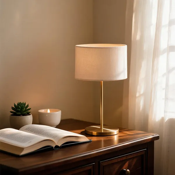 White_Brass_Table_Lamp_For_Home_Lighting