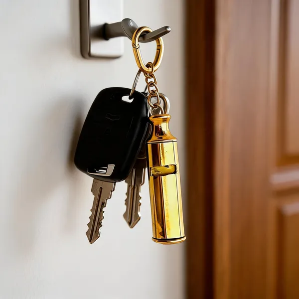 Gold_Metal_Whistle_Keychain_For_Safety_&_Outdoor