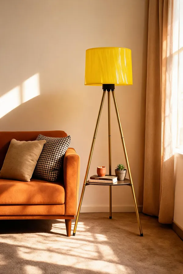 Brass_And_Yellow_Brass_Floor_Lamp_For_Home_Lighting