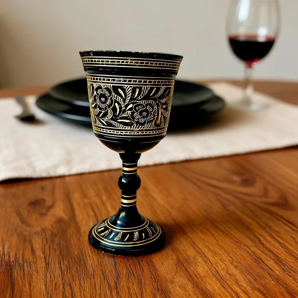 Black_&_Golden_Brass_Goblet_For_Drinkware