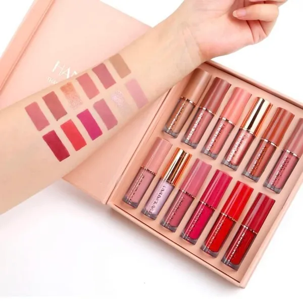 HANDIYAN__12Pcs_Velvet_Matte_Liquid_Lipstick_Set_of_12,_Waterproof_Long_Lasting_Quick-drying_Non-Stick_Cup_Nude_Lip_Stain_Kit