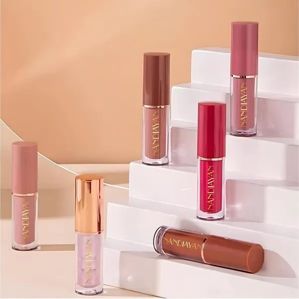 HANDIYAN__12Pcs_Velvet_Matte_Liquid_Lipstick_Set_of_12,_Waterproof_Long_Lasting_Quick-drying_Non-Stick_Cup_Nude_Lip_Stain_Kit