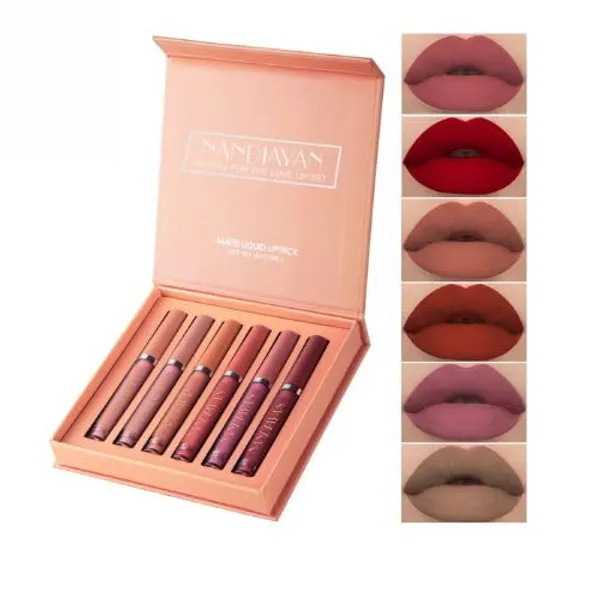 Handiayan_Matte_Liquid_Lipsticks_Combo_Set_(Pack_of_6_PCS)_|_Waterproof_Long-Lasting_Smudge-Proof_Lipsticks_for_Daily_use_|_Non-Stick_Matte_Finish_|_Perfect_Liquid_Lipstick_gift_set_for_women_-_3.5ml_each_(N6B)