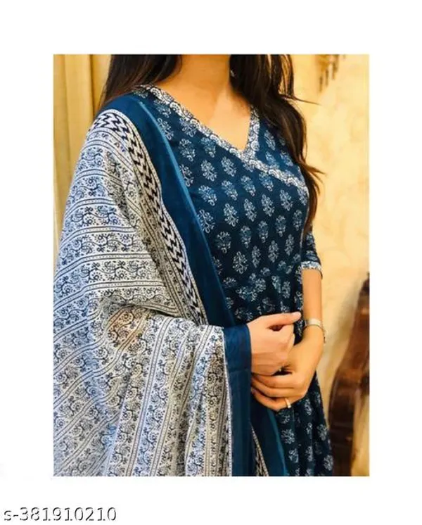 COSMOS_BLUE_GOWN_KURTA_SET