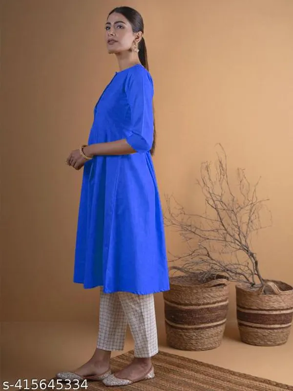 ZOYA_BLUE_GOWN_SOLID_KURTI