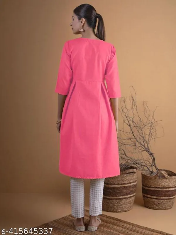 ZOYA_PINK_GOWN_SOLID_KURTI