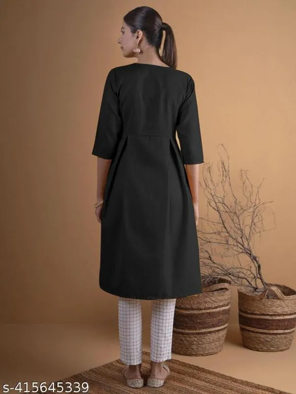 ZOYA_BLACK_GOWN_SOLID_KURTI