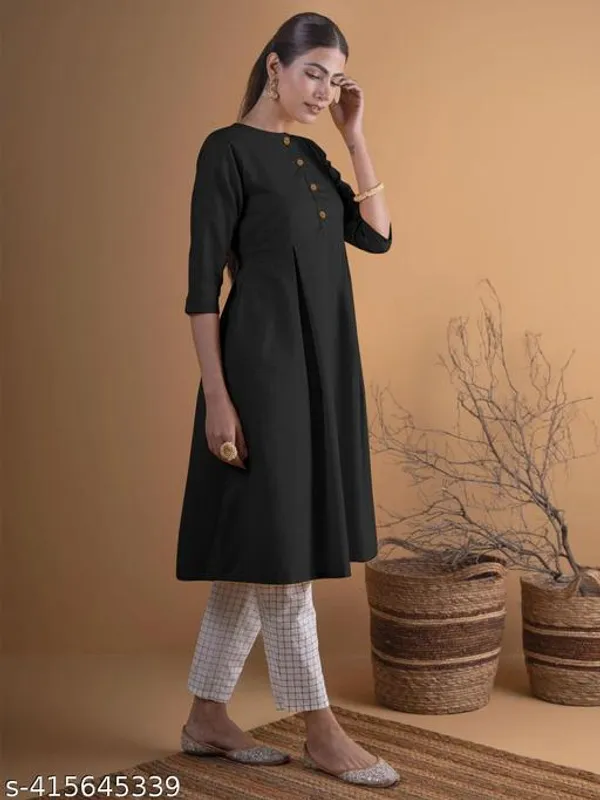 ZOYA_BLACK_GOWN_SOLID_KURTI