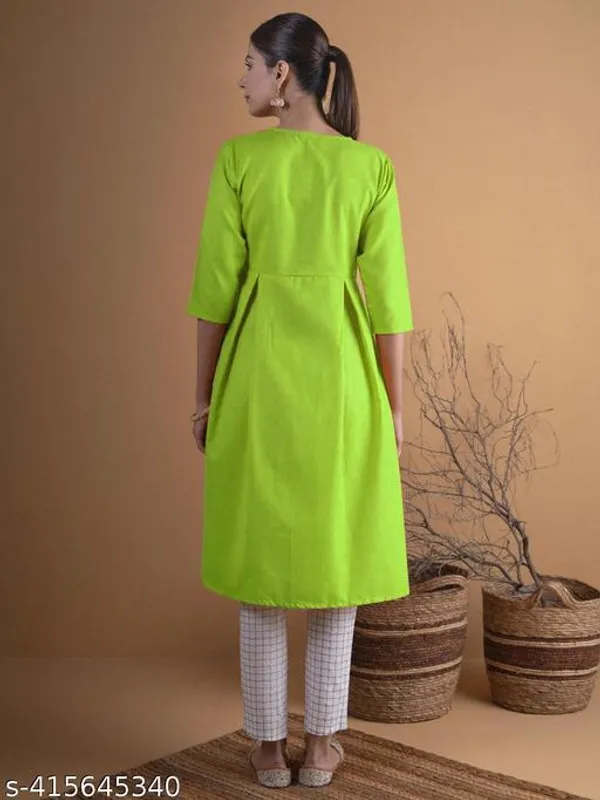 ZOYA_GREEN_GOWN_SOLID_KURTI