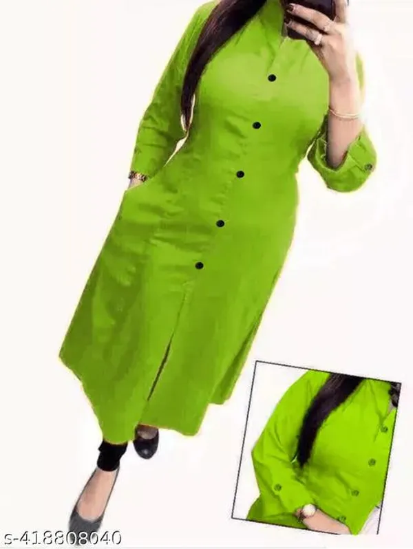 COLLAR_GREEN_SELFI_KURTI