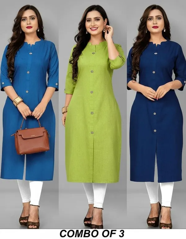 COLLAR_BLUE_&_GREEN_&_NAVY_BLUE__A_LINE_KURTI