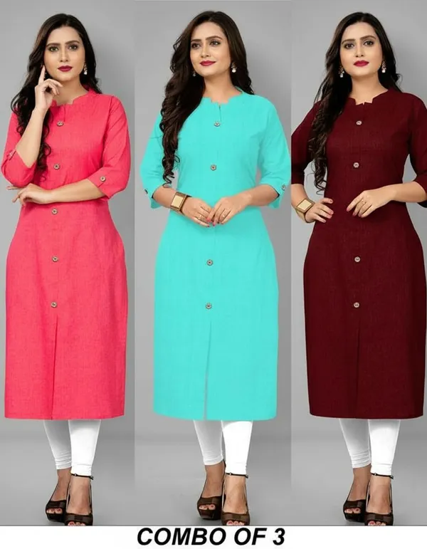 COLLAR_PINK_&_AQUA_BLUE_&_MAROON__A_LINE_KURTI